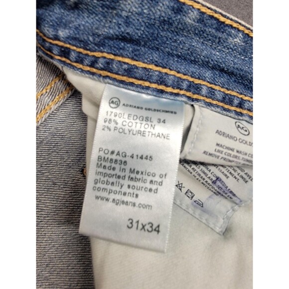 AG Adriano Goldschmied The Ives Jeans Mens 31x34 Modern Athletic Fit Denim Pants - Picture 11 of 14